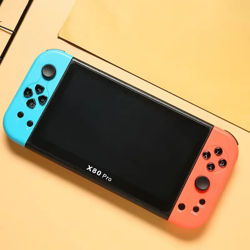 X80 Pro Handheld Game Console Psp Intelligent Retro Arcade Game Console Video Music Player 7-Inch Display Portable Game Console