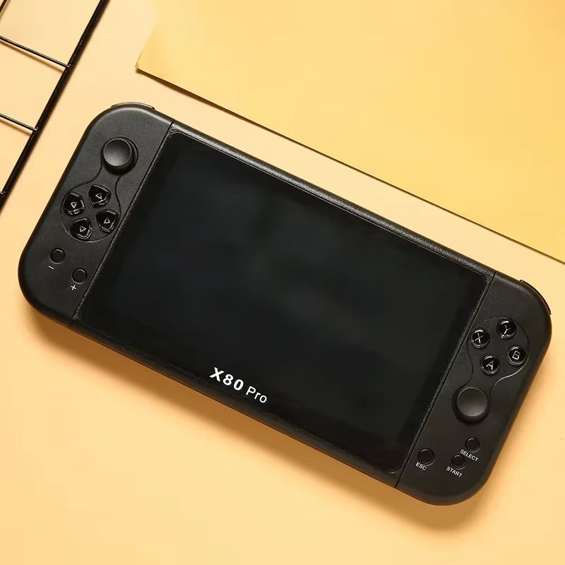 X80 Pro Handheld Game Console Psp Intelligent Retro Arcade Game Console Video Music Player 7-Inch Display Portable Game Console
